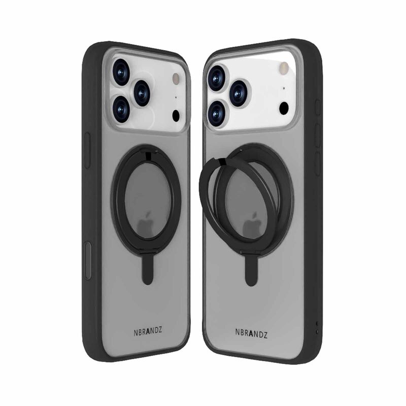 N.BRANDZ Mag360 Touch 360 Rotation Protective Case For Iphone 17 Pro Max-mattblack N-MAG360-IP17PM-MB-image 2
