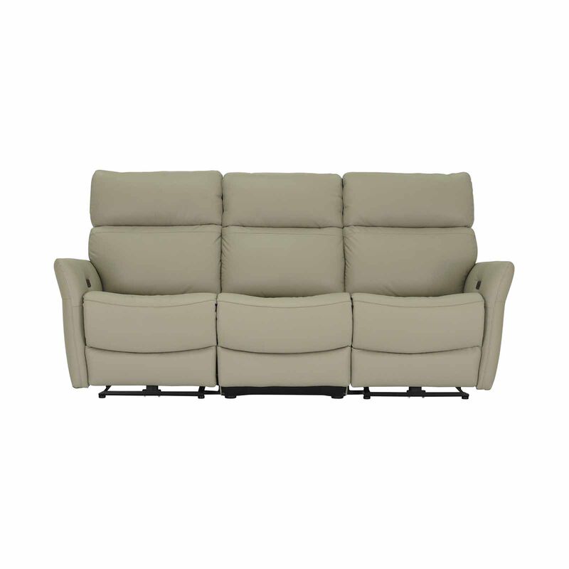 SOLOTTI 3rr-e Seater (hl) Beige Half Leather Sofa ZHAYLEN-image 1