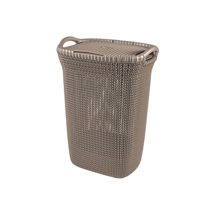 CURVER Knit Laundry Hamper 57l Harvest Brown D-CV-75-0840-image null