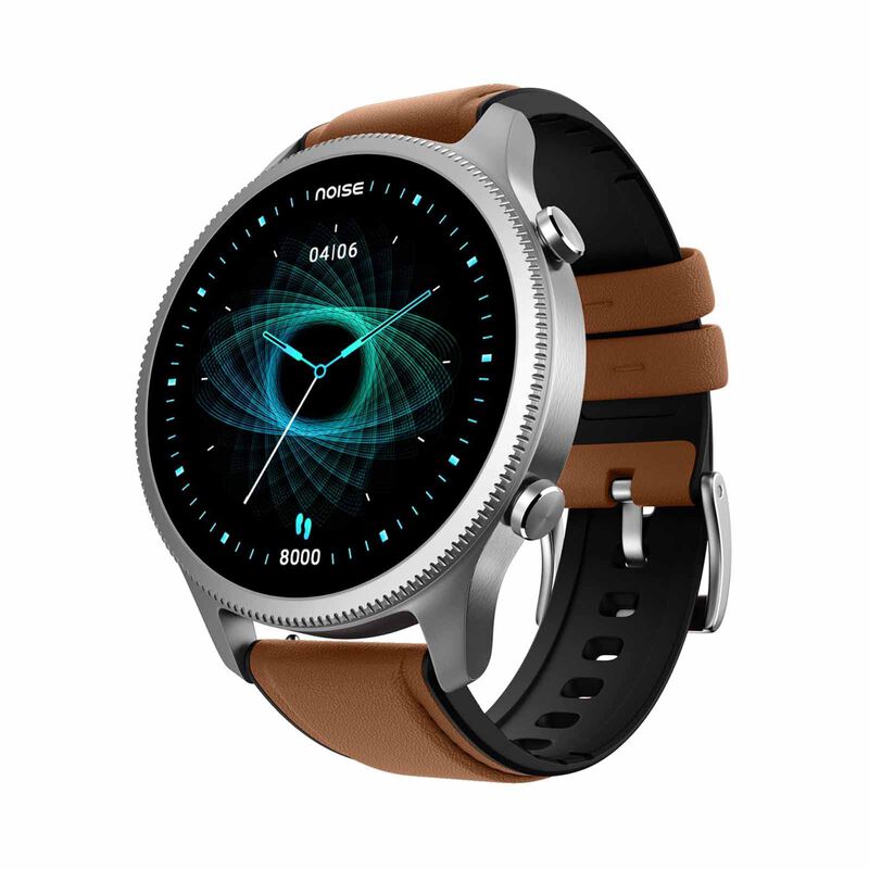 NOISE Noisefit Halo Smartwatch - Vintage Brown WRB-SW-HALO-LTHR-BRN_SLVR-image 3