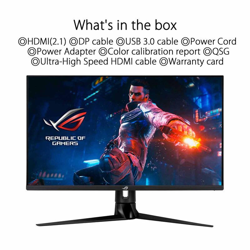 ASUS 32in Rog Swift Uhd 144hz Gaming Monitor PG32UQ-image 7