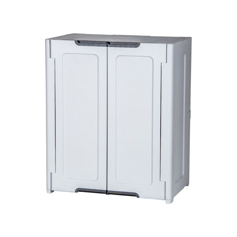 KETER Magix Foldable Cabinet Grey 76.5(l) X 47(w) X 90.5(h) Cm D-KT-78-5250 (EXCLUDE INSTALLATION)-image 1