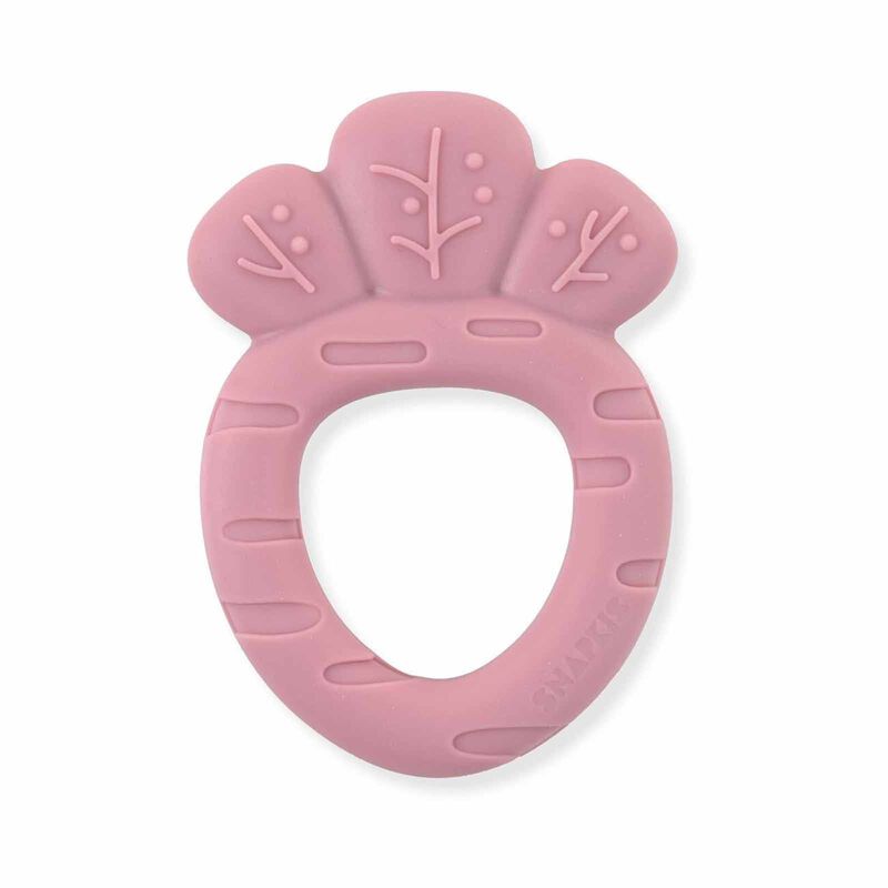 SNAPKIS Dark Pink CARROT SIL TEETHER-image null