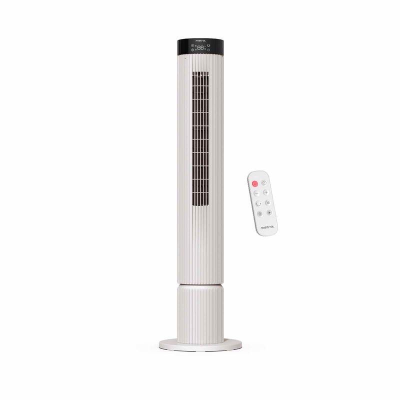 MISTRAL 43 In Dc Tower Fan With Wifi And Remote Control MFD4389DRW-GR-image 1