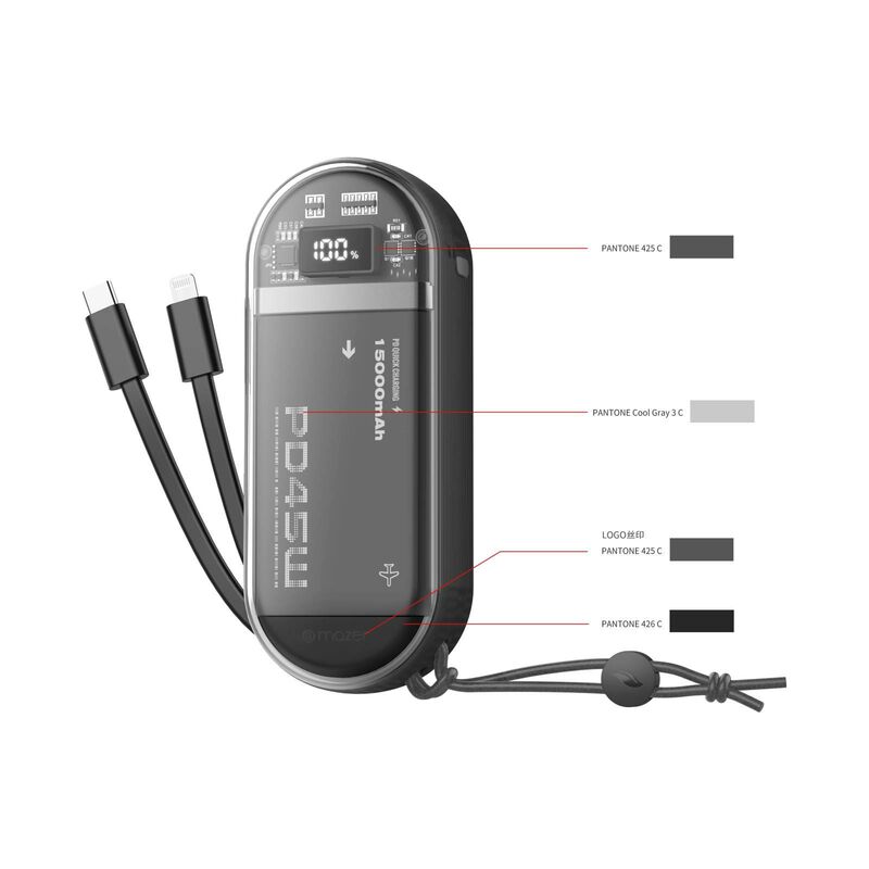 MAZER Pb 15000mah Pd45w M-pc45link1545-bk M-PC45LINK1545-BK-image 1