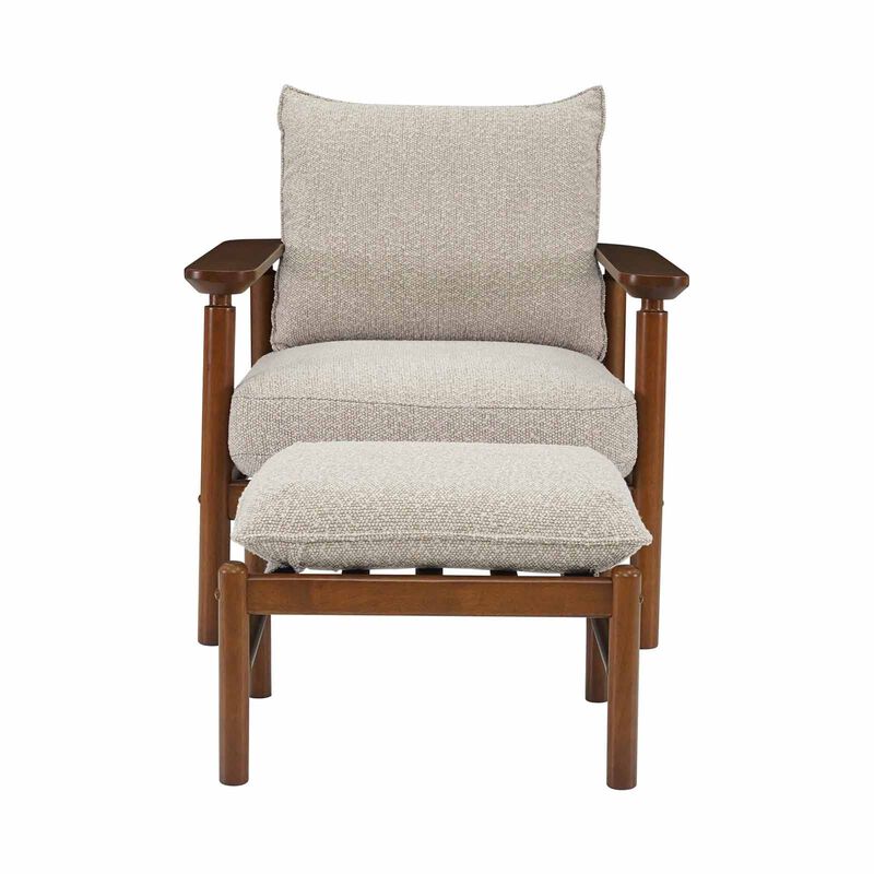 MUZE Extra Cover 1 Seater+ottoman (beige) MERU-image 1