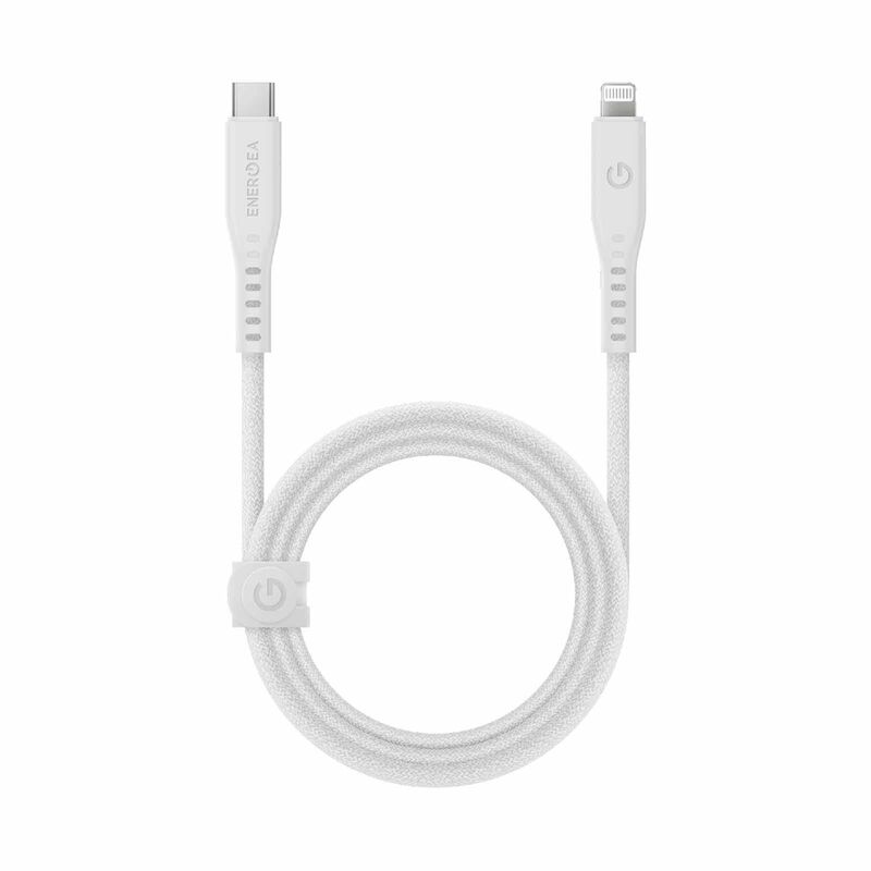 ENERGEA Flow C-l Mfi Cable 480mbps With Mct 1.5m - White CBL-FLCL-WHT150M-image 1
