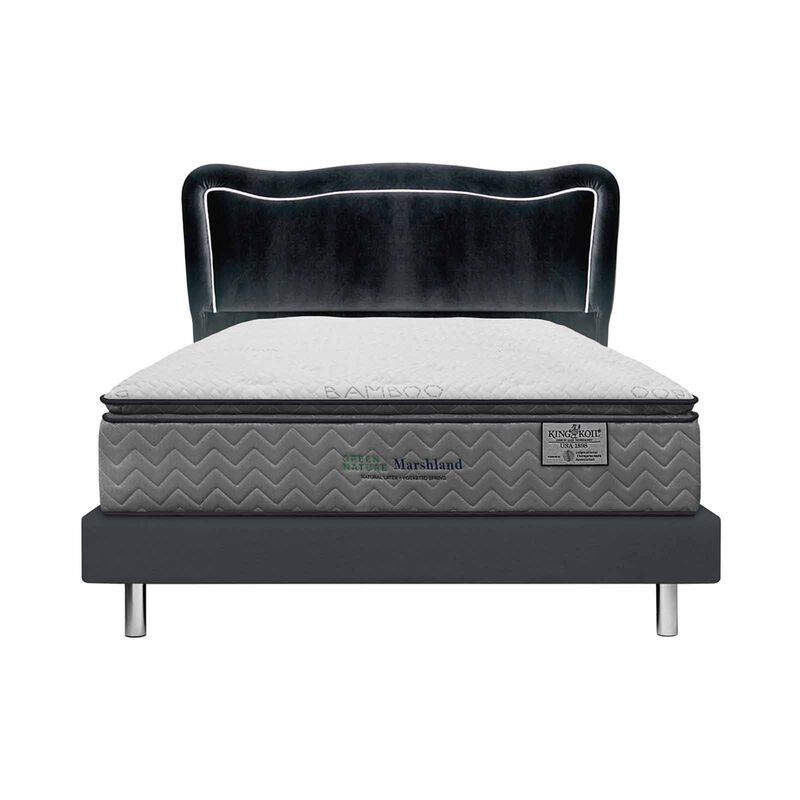 KINGKOIL Single Size Mattress W/ss193 Storage Divan And Headboard GREEN NATURE MASHLAND-image 1