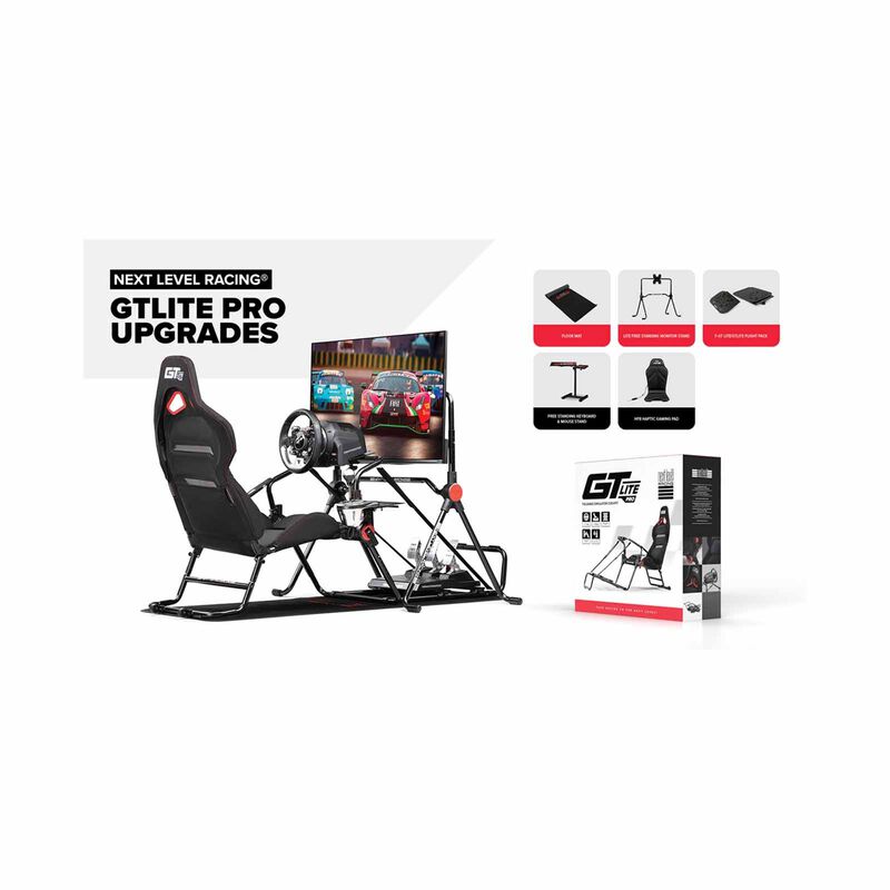 NEXTLVLRAC Nlr Gt Lite Pro Folding Cockpit - Black NLR-S031-image 5