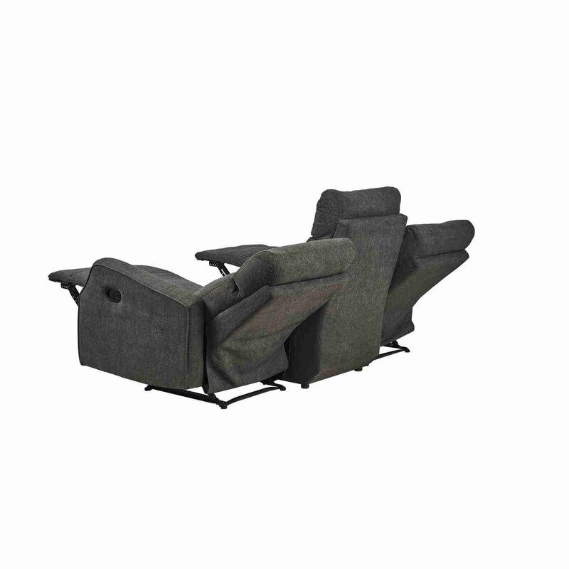 MIZU DESIG 3rr Seater Recliner (fab) Mto Fabric Sofa ELLA-image 47