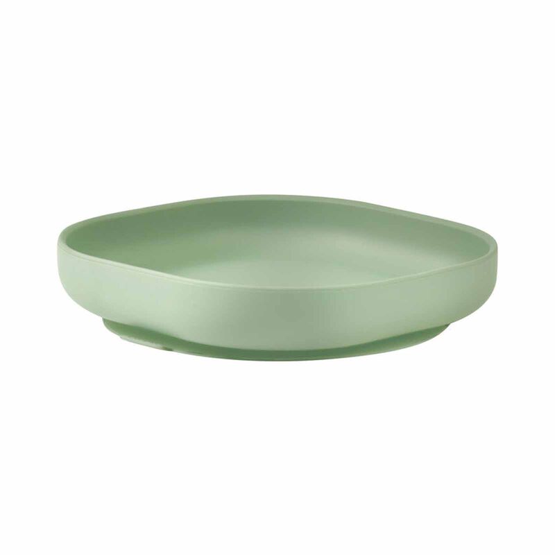 BEABA Suction Plate - Sage Green (online) SILICONE-image 1