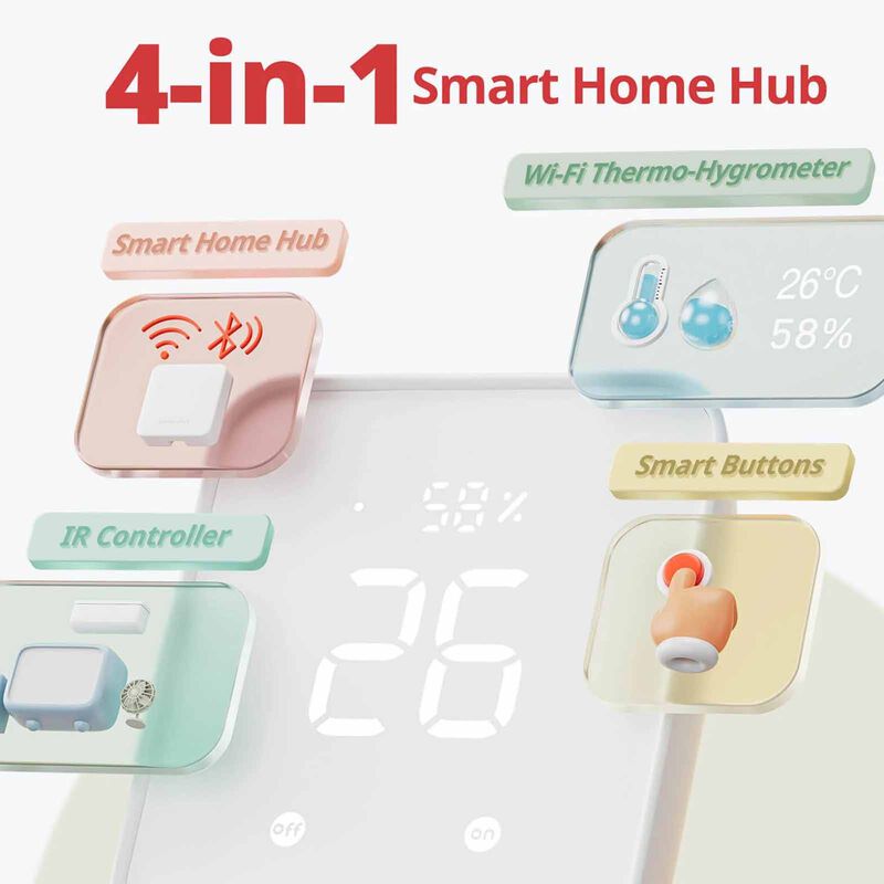 SWITCHBOT Hub2 +s1 Bot (x2) Bundle SBT-HUB2_BOT WH 2 PC-image 10