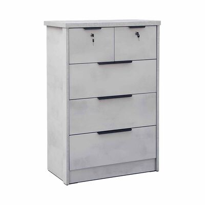 SMARTBOX Chest Of Drawer (solid Plywood) OTTIS GREY