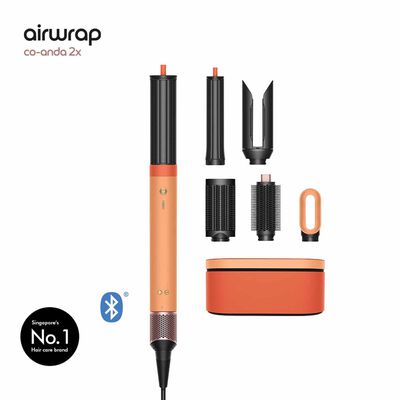 DYSON Hs09 Airwrap Co-anda2x Multi-sytler And Dryer (264192-01) - Ceramic Apricot/topaz HS09 T1/T2 UK/IE/SA/AE/HK/MY/SG CEAPC/TZ