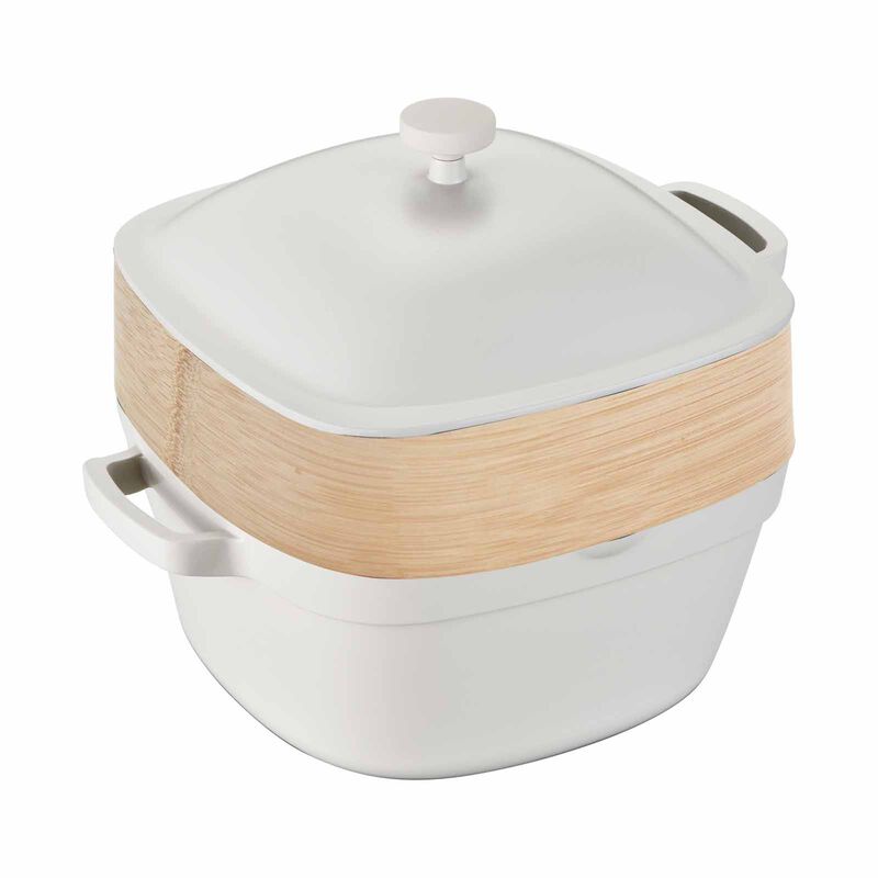 ENDO Scube 24cm I.h. Stock Pot + Steamer E-SQ-24SP+S-image 1