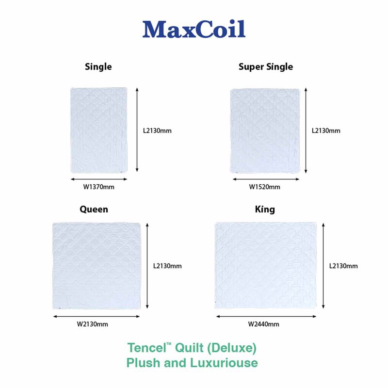 MAXCOIL Single Size Deluxe Tencel&trade; Quilt (200gsm) CLASSIC BEDDING TENCEL QUILT - DELUXE-image 3