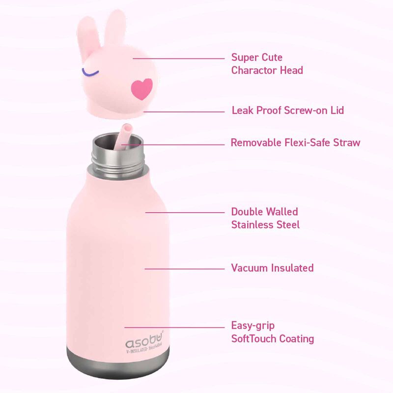 ASOBU Bestie Insul S/s Water Bottle (bunny W/brush) ASBV05459-image 2