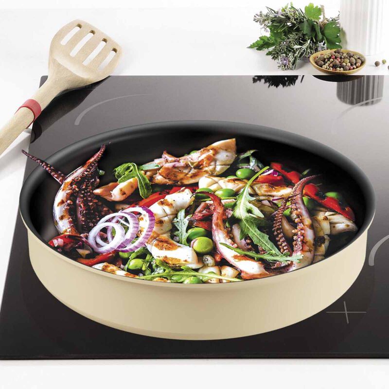 TEFAL Ingenio So Delicious 4pc Ih Cookware Set - Beige L826S4-image 4