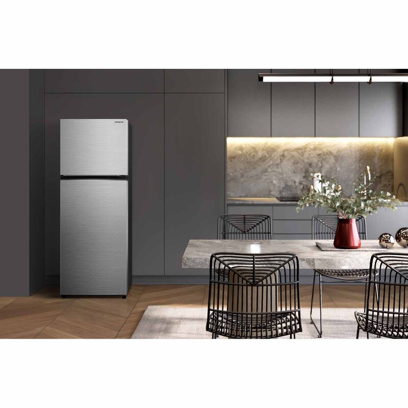 HITACHI 2 Door Top Mount Freezer Fridge (409l) - Inox HRTN6443SXSG-image 7