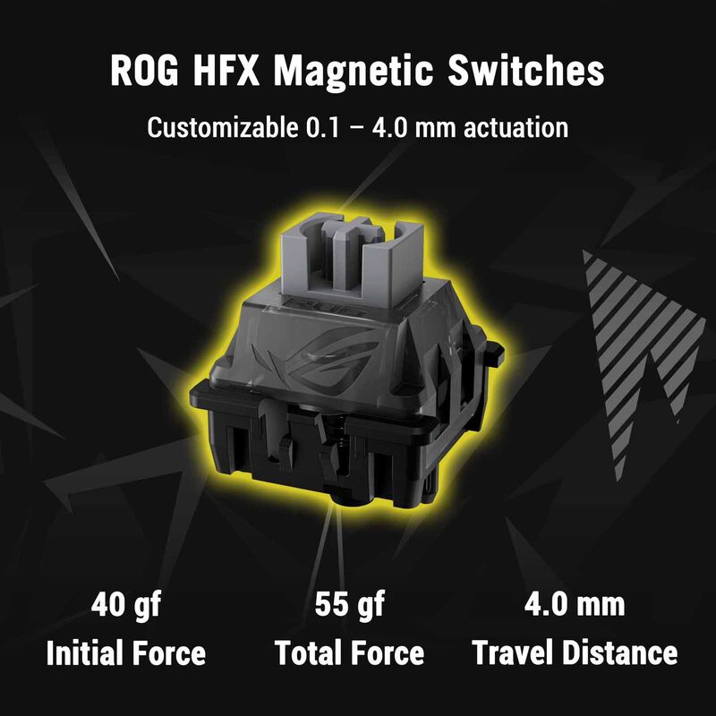 ASUS Rog Falchion Ace Hfx Zyw Magnetic Switch Keyboard Black M606 ROG FALCHION ACE HFX ZYW/HFX/US/PBT-image 2