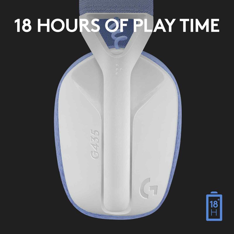 LOGITECH G435 Wireless Gaming Headset White 981-001075-image 14