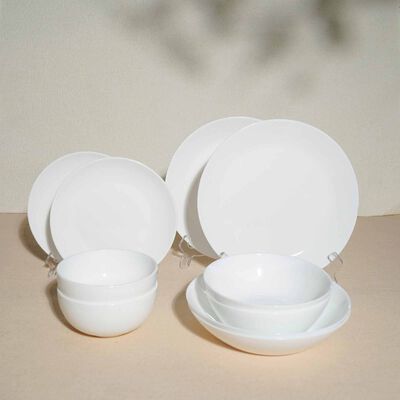 LA GOURMET Pearl Luxe 20pcs Dinner Set - White LGPAL434883