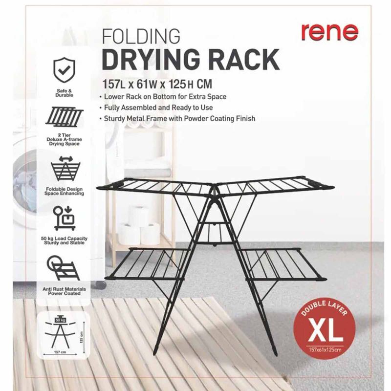 RENE Grandeur Laundry Dryer Black E70688-image 3