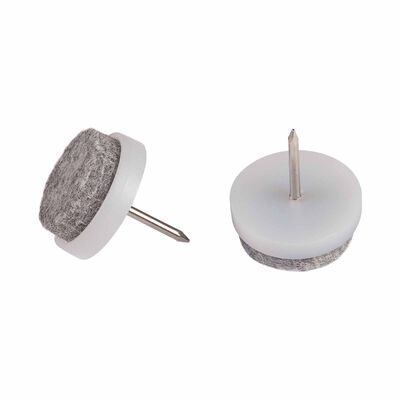 FIX-O-MOLL With Pin Grey Dia 20mm FELT GLIDERS