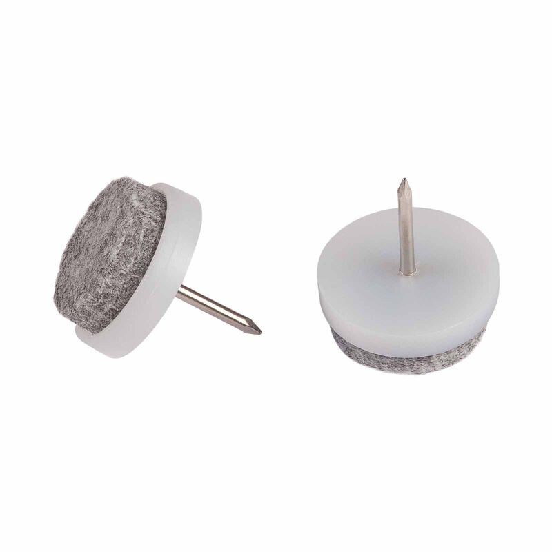 FIX-O-MOLL With Pin Grey Dia 20mm FELT GLIDERS-image 1