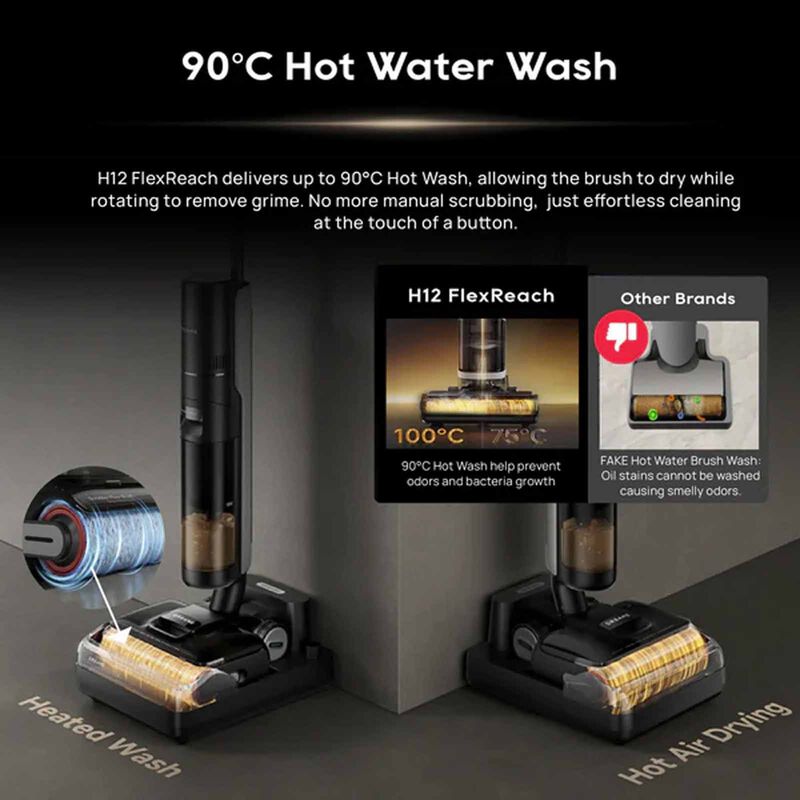 DREAME Wet & Dry Handstick Vacuum Cleaner H12 FLEXREACH-image null
