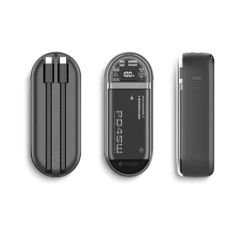 MAZER Pb 15000mah Pd45w M-pc45link1545-bk M-PC45LINK1545-BK-image 2