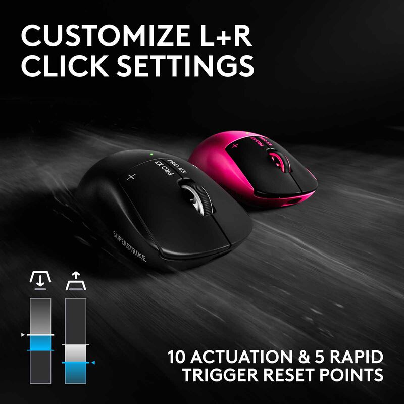 LOGITECH G Pro X3 Superstrike Gaming Mouse Midnight Black 910-007880-image 12