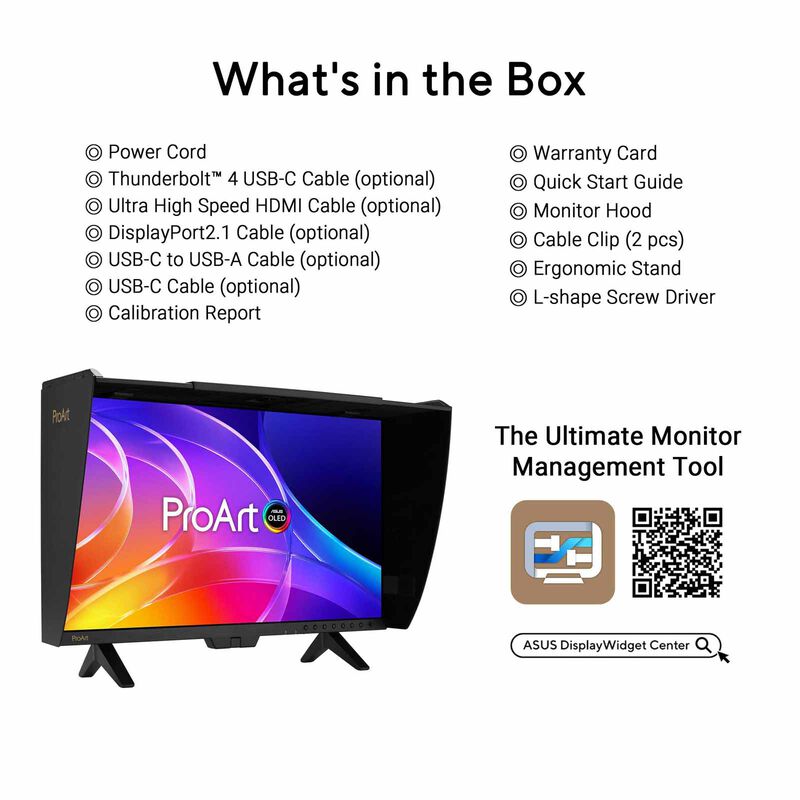 ASUS 31.5in Proart Uhd 240hz Qd-oled Monitor PA32USD-image 11