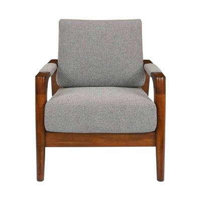 MUZE 1 Seater Sofa (fab) Grey Fabric Sofa PERLIS