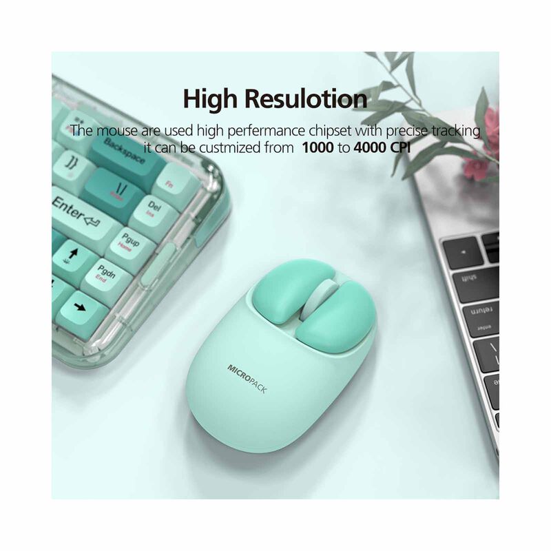 MICROPACK Lifestyle 2.4g + Bluetooth Wireless Mouse - Purple ML-202W-PL-image 8