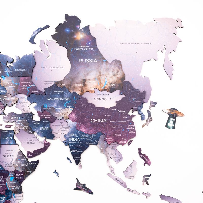2d Wooden World Map Sirius M ENJOY THE WOOD-image 4