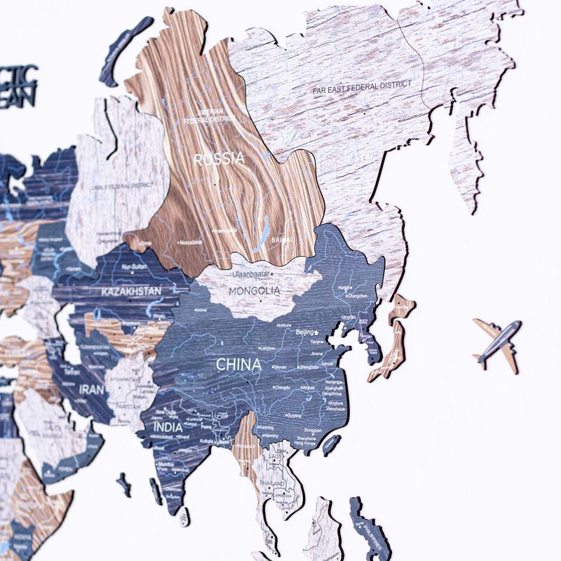 2d Wooden World Map Mystery S ENJOY THE WOOD-image 6