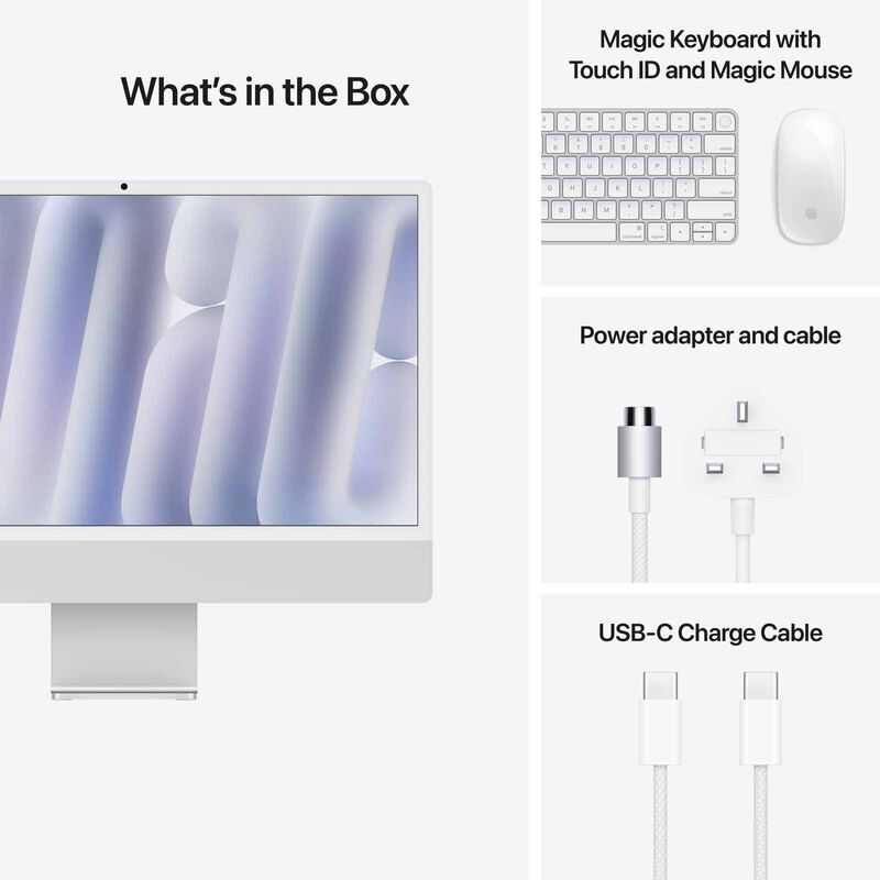 APPLE 24-inch Imac Nano-texture Glass Apple M4 Chip With 10-core Cpu And 10-core Gpu 256gb Ssd 16gb -s MD3H4ZP/A-image 7