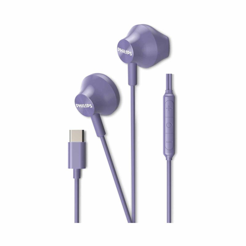 PHILIPS Wired In-ear, 1.2m, 14.2mm Neodymium Driver, Built-in Mic, Play/pause Button TAE2000PP/97-image 1