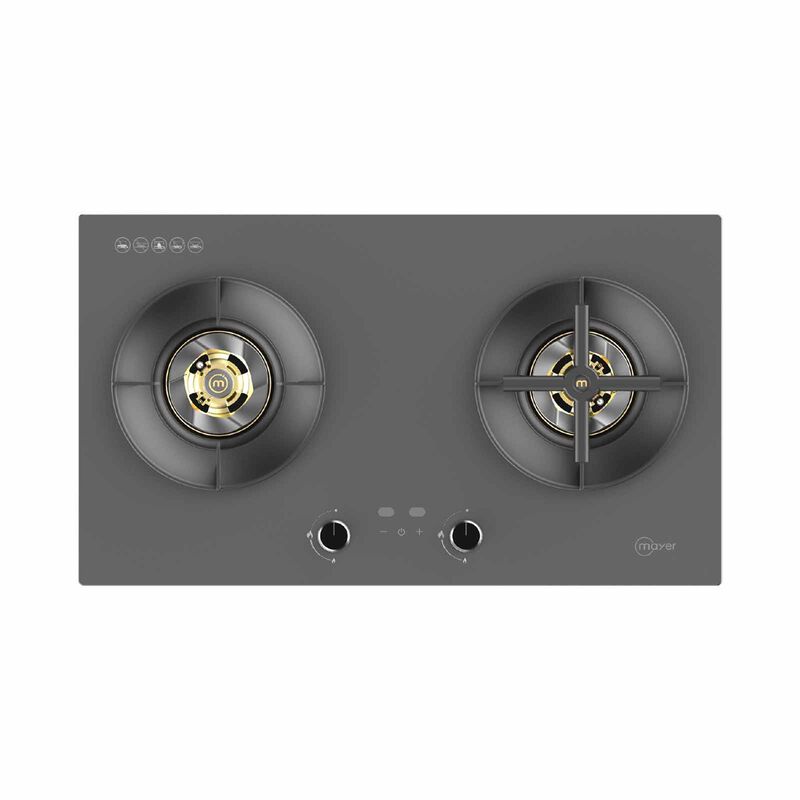 MAYER 78cm 2 Burner Gas Hob - Matte Grey (lpg/pub) (exclude Installation) MMGH278HI-MGY-image 1