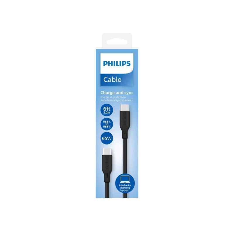 PHILIPS 65w Premium Usb-c To Usb-c Cable DLC4561CB/00-image 2