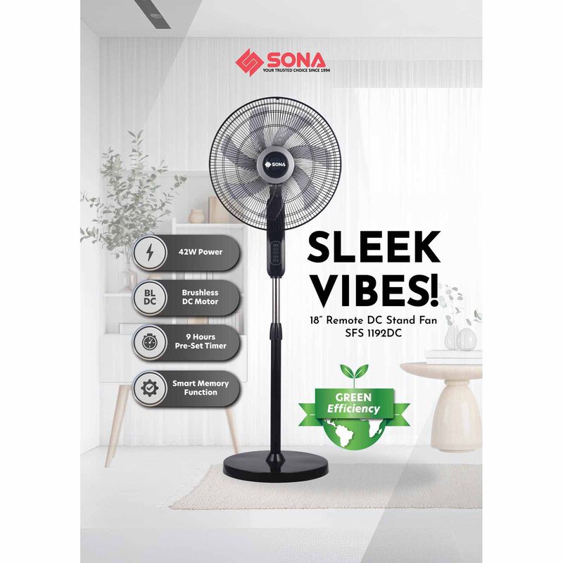 SONA 18 In Dc Stand Fan With Remote Control SFS1192DC-image 7