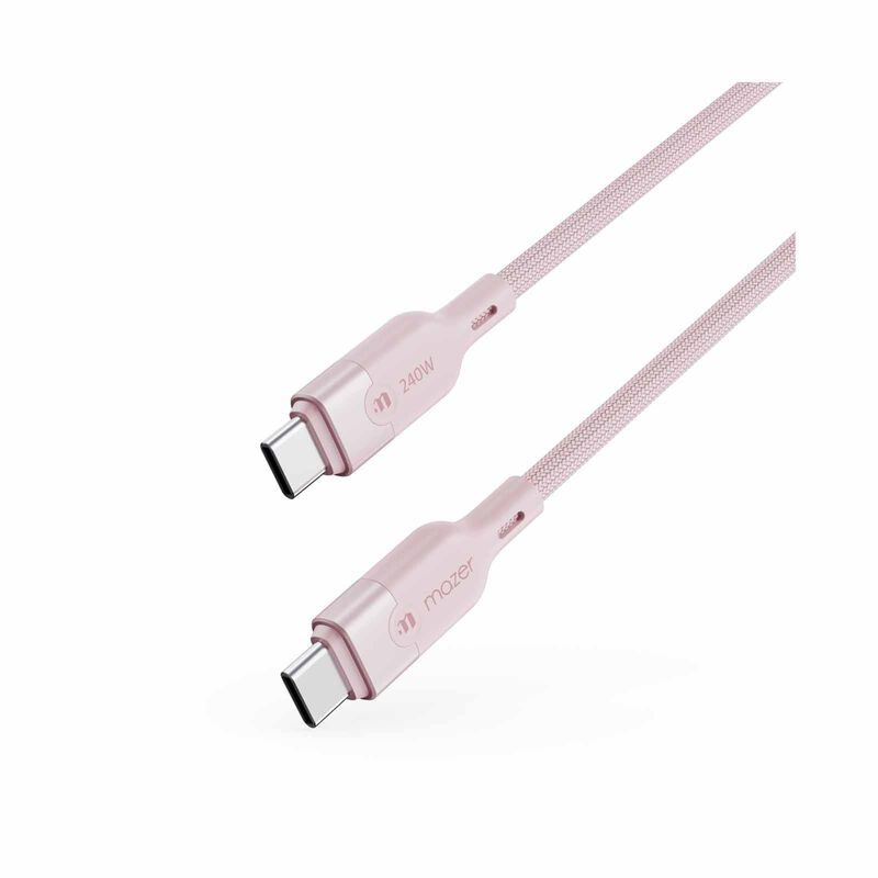 MAZER Infinitelink Cobra2 Magnetic 1.25m/240w Fast Charging Cable-pink M-COBRA20-PK-image 2