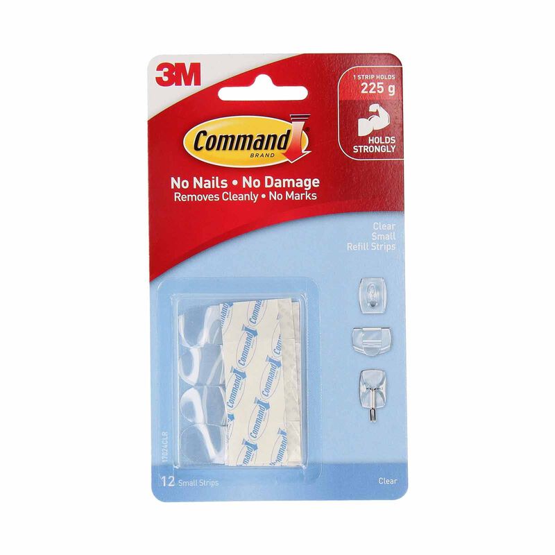 3M COMMAND Clear Small Refill Strips 17024CLR-image 1