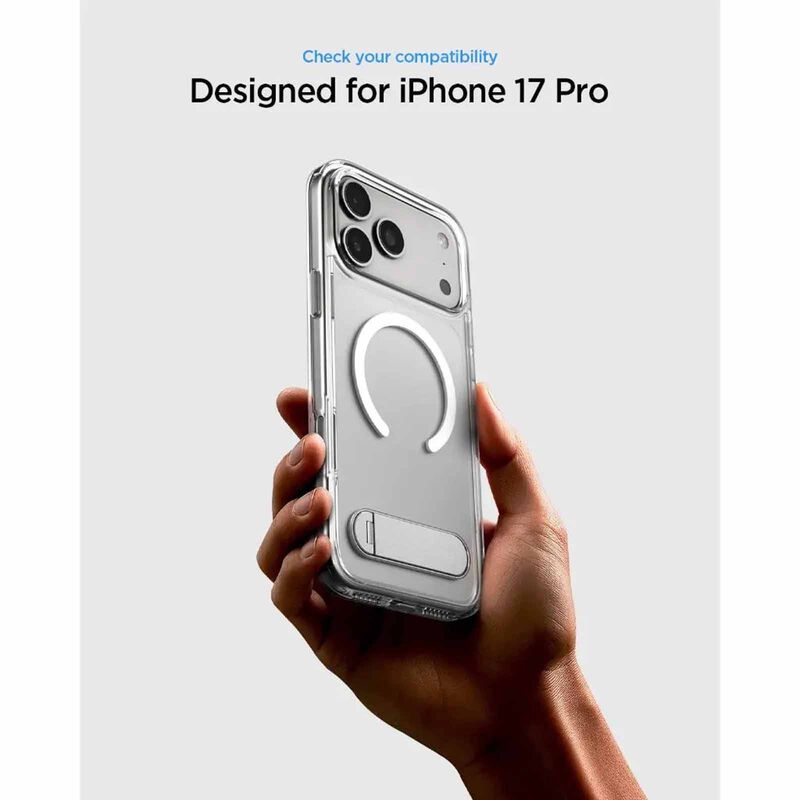 SPIGEN Iphone 17 Pro Ultra Hybrid S Magfit Clear White ACS09946-image 4