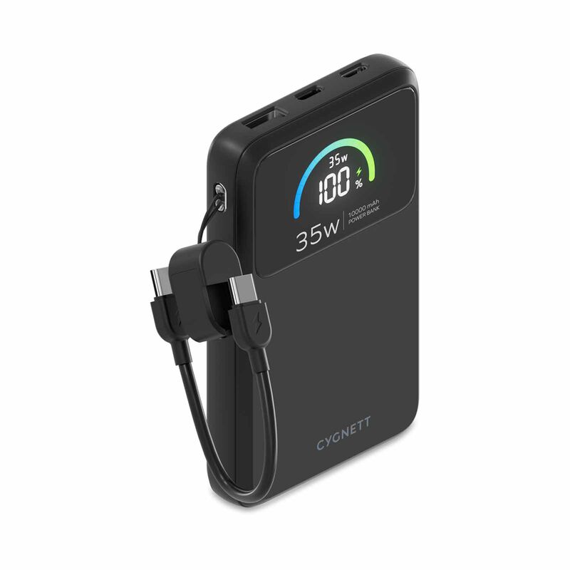 CYGNETT Chargepro 2 10k 35w (ccc+qr) Powerbank - Black CY6078PBCHE-image 2