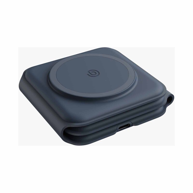 BAZIC Gomag Trio Plus, 3in1 Elevated Foldable Magnetic Wireless Charger 15w Iphone/watch/airpods - Navy GM-TRIOPLUS-BLU-image 1