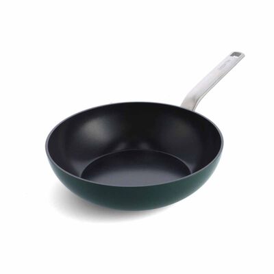 GREENPAN Evolution 28cm Wok, Pine Green [pfas Free] GPEN006881