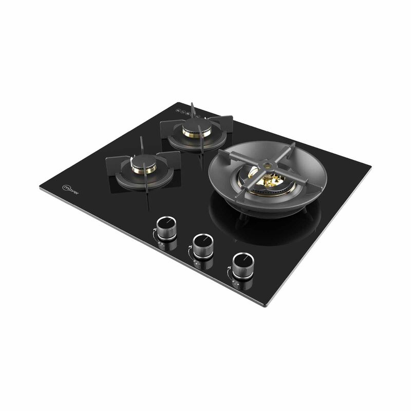 MAYER 60cm 3 Burner Gas Hob - Glass Black (lpg/pub) (exclude Installation) MMGH360HI-image 2