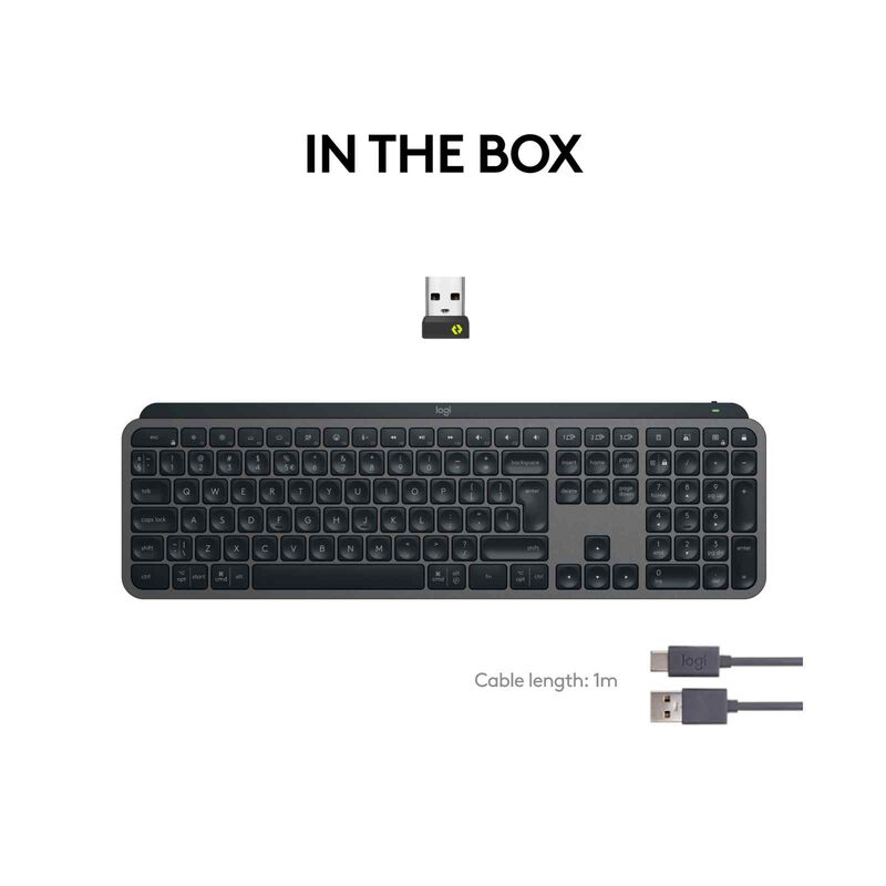 LOGITECH Mx Keys S Illuminated Keyboard Graphite 920-011563-image 4